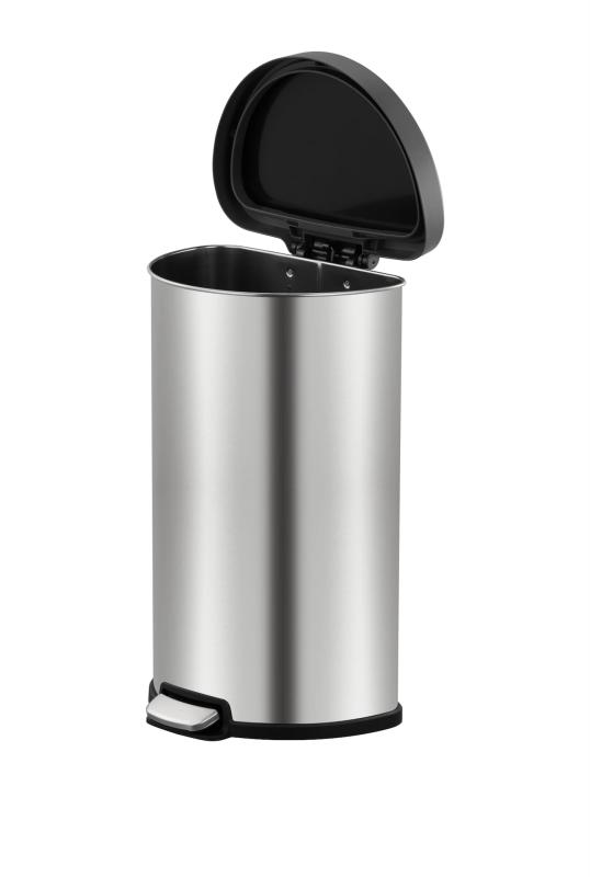 EKO ゴミ箱 アリアステップビン45L シルバー フタ付き EK9221MT-45L