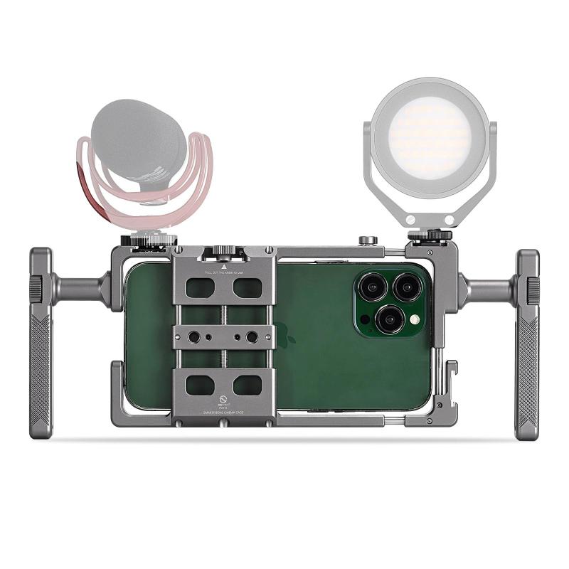 SWFOTO PCR-01 汎用 スマホケージ 撮影用スタンド 手持ち グリップ vlog iphone カメラグリップ iphone 動画 手ブレ防止｜ビジョンストア 8,823円