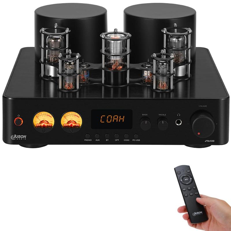 Juson Audio JTA100 200W真空管増幅器集積BT 5.0 AUX RCA PHONO入力とヘッドホン出力2.1 CH ABクラスHIFIホームオーディオターンテーブル｜ビジョンストア