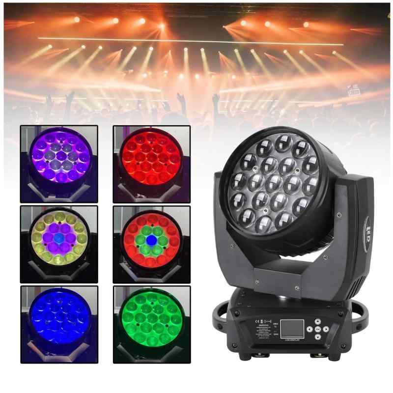 Frezon 舞台照明 高輝度 19x15W LED RGBW ムービングライト 4in1 DMX 0-100％線形調光 ステージライト 540&deg;パン 250&deg;チルト 日本語取説付属 ステージ照明 DJディスコライト ディスコライト LEDステージラ｜ビジョンストア