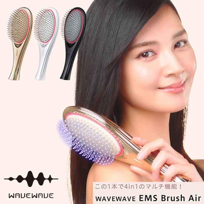 新品　wavewave EMSブラシ エア ヘアブラシ スカルプ マイナスイオン 楽天市場】【A倉庫】【レビューで特典】WAVEWAVE EMS Brush Air