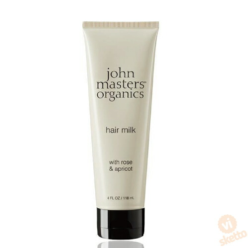 全品ポイント2倍！ジョンマスターオーガニック R&Aヘアミルク N（ローズ＆アプリコット） 118g (JOHN MASTERS ORGANICS ヘアケア 美容専売 オーガニック )