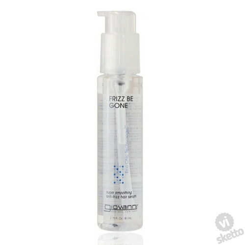 週末ﾎﾟｲﾝﾄ3倍● ジョヴァンニ　フリッズビーゴーン スムージング ヘアセラム 81ml（Giovanni ヘアケア　オイル　髪の美容液　ヘアエッセンス　洗い流さないトリートメント オーガニック　しなやか　つや　シルキー　美しい髪 ジョバンニ）