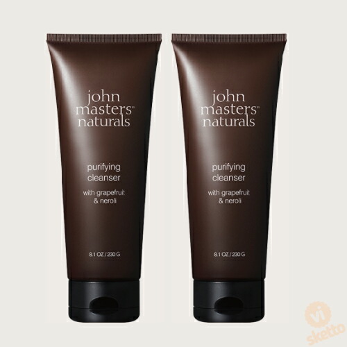 [2本SET] ジョンマスターオーガニック G&Nピュリファイングクレンザー ≪ラージ≫（グレープフルーツ＆ネロリ） 230g （正規品 john masters organics スキンケア クレンジング オイルクレンジング アルガンオイル 美容室 デパート サロン 新発売 限定品 在庫限り）