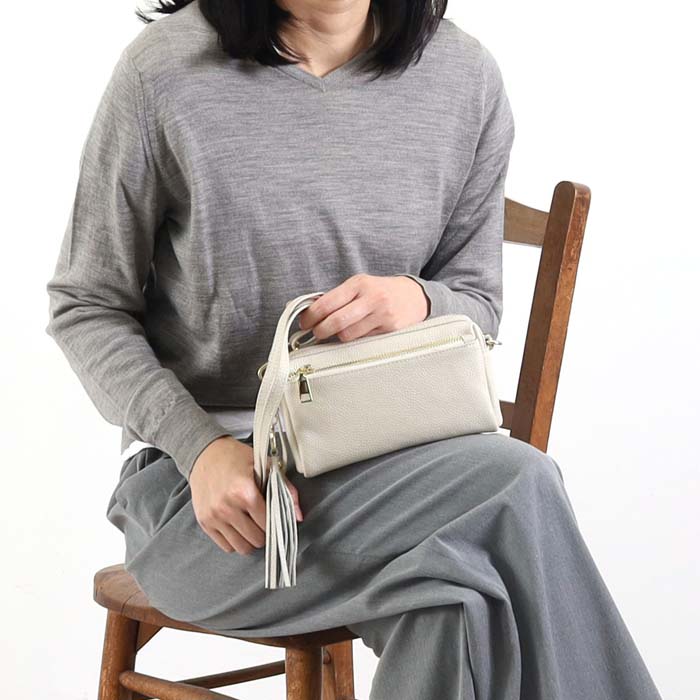 【COOCO クーコ】レザーバッグ ミニポシェット/斜めがけ/牛革
