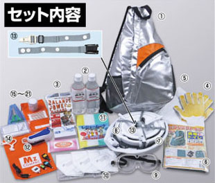 【百貨店SALE_10%OFF】帰る助けること一ショルダーバック２１点仕掛ける 非常用脱腸帯仕掛ける 防災【貨物輸送無料】