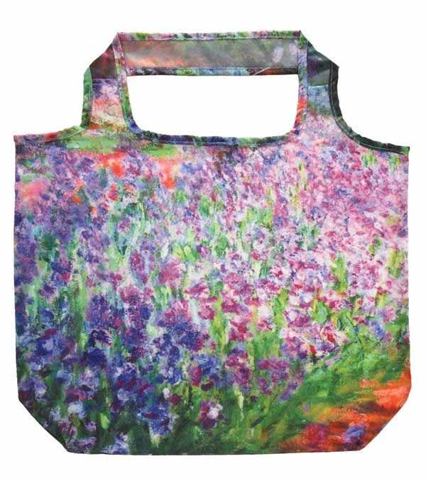 【楽天市場】【楽天スーパーSALE_10%OFF】名画エコバッグ モネ「アイリスガーデン」 AE-00827【メール便】：ビタミンバスケット