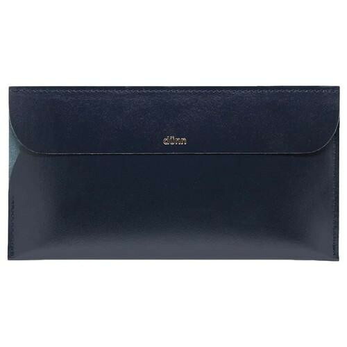 国産レザー デュン dunn world wallet 世界中の紙幣が入るお札入れ 長財布 ブルーブラック DWW01 【メール便】