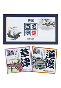 【SG】 200個セット 薬用入浴剤 名湯百景 ギフトセット（三つ折2包入）/日本製 sangobath