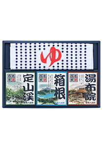 【百貨店SALE_10%OFF】【SG】 12個書き割り 薬用浴する剤 名湯百景 差し上げ物書き割り 9包+西洋手ぬぐい入 GMT-15 /日本製