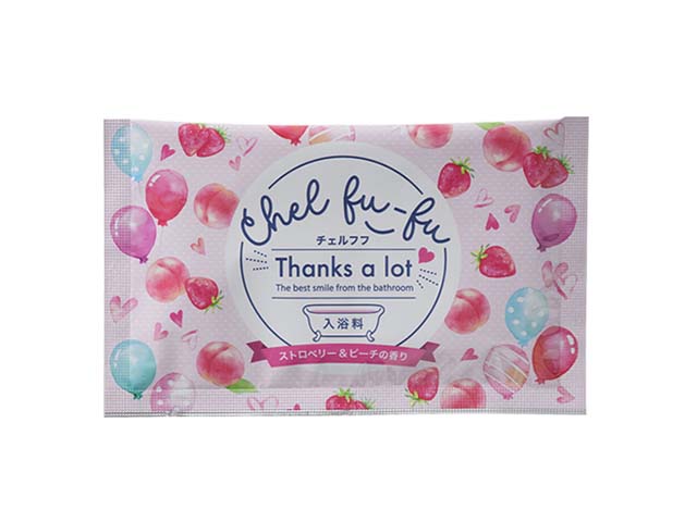 【SG】 100個セット 入浴剤 チェルフフ ストロベリー&ピーチの香り /日本製 sangobath|ビタミンバスケット