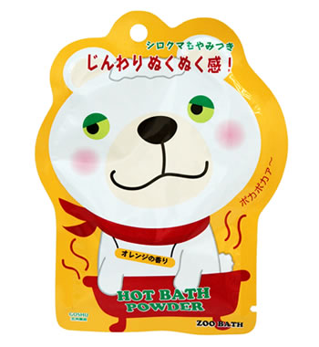 【SG】 100個セット 入浴剤 ズーバス シロクマ・バスパウダー（ホットバス）/日本製 sangobath