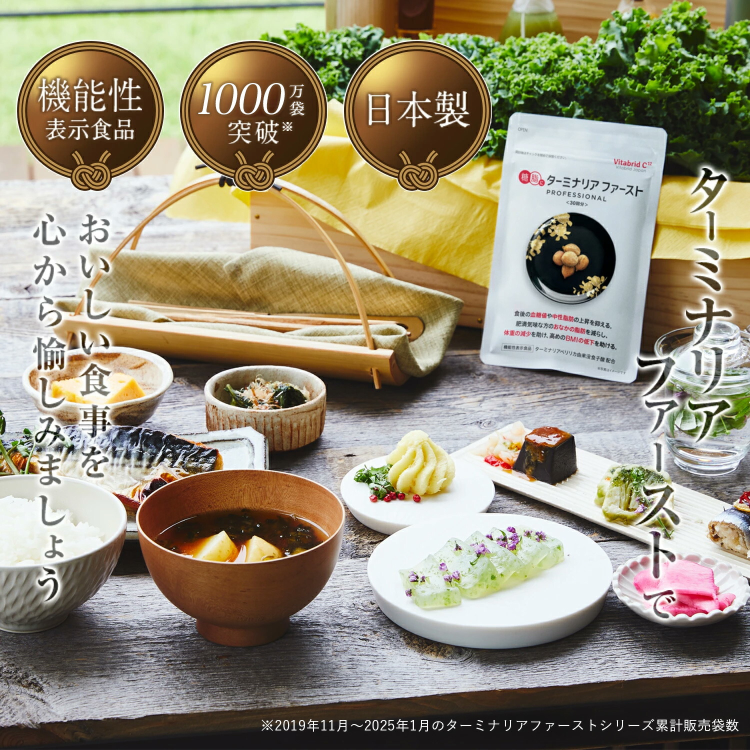 週末大特価！ターミナリアファースト５０袋セット グルメサプリ 〉ターミナリアファーストで食事を愉しむ｜ビタブリッド