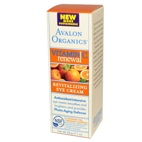 アバロンオーガニクス（Avalon Organics） ビタミンCリニューアル リバイタライジング・アイクリーム 28g目の周りのしわ（シワ）やたるみ、クマ（くま）を防ぐ、保湿と再生ケアの抗酸化クリーム