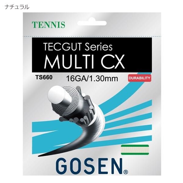 ゴーセン メンズ レディース マルチ MULTI CX 16 庭球 庭球ガット 20張入り口・入口 耐久性 ベージュ 貨物輸送無料 GOSEN TS660