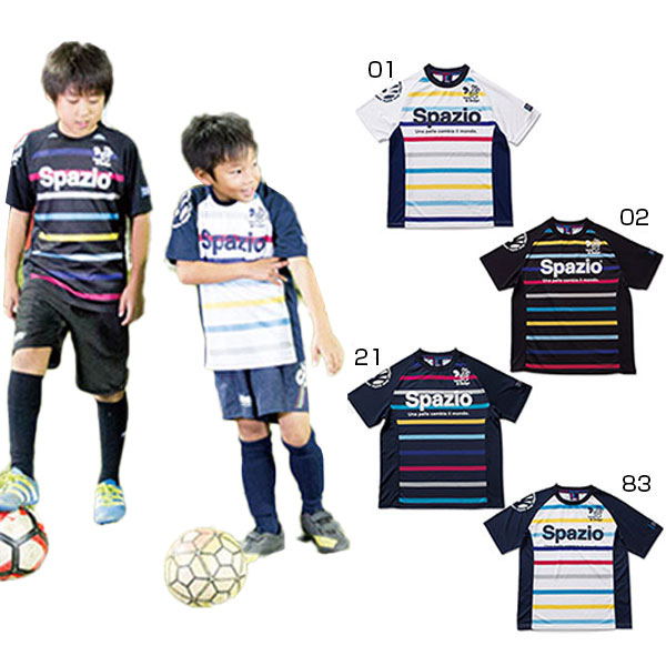 楽天市場 スパッツィオ ジュニア キッズ ジュニアcoloratoコンファイン2プラクティスシャツ サッカーウェア フットサルウェア 半袖 練習着 送料無料 Spazio Ge 0379 バイタライザー