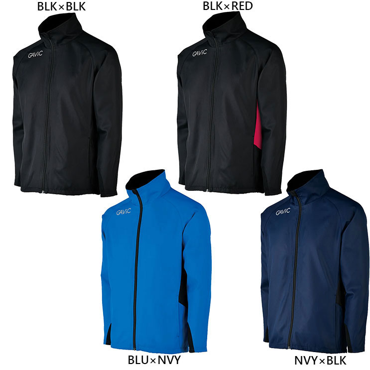 ガビック ジュニア キッズ ピステトップ フルZIP 裏メッシュ付 サッカーウェア フットサルウェア トップス 長袖 ブラック 黒 ネイビー 送料無料 GAViC GA1640