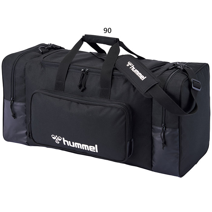 73L ヒュンメル メンズ レディース チームボストンバッグ ダッフルバッグ ボストンバッグ スポーツ 遠征 合宿 大容量 ブラック 黒 送料無料 hummel HFB1030