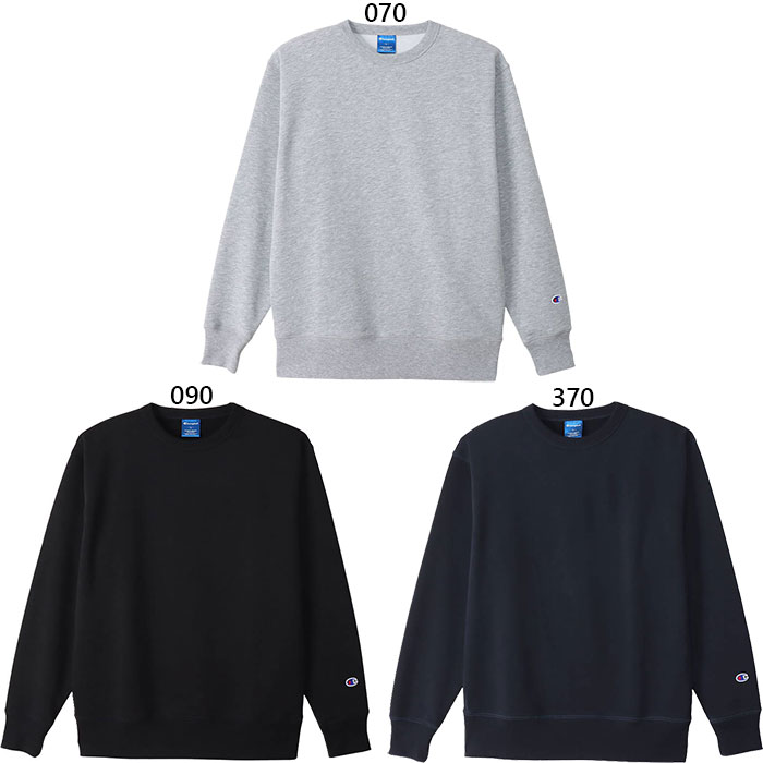 チャンピオン メンズ クルーネック スウェット CREW NECK SWEATS トレーナー トップス カジュアルウェア 長袖 ブラック 黒 グレー ネイビー 灰色 送料無料 Champion C3-XS060
