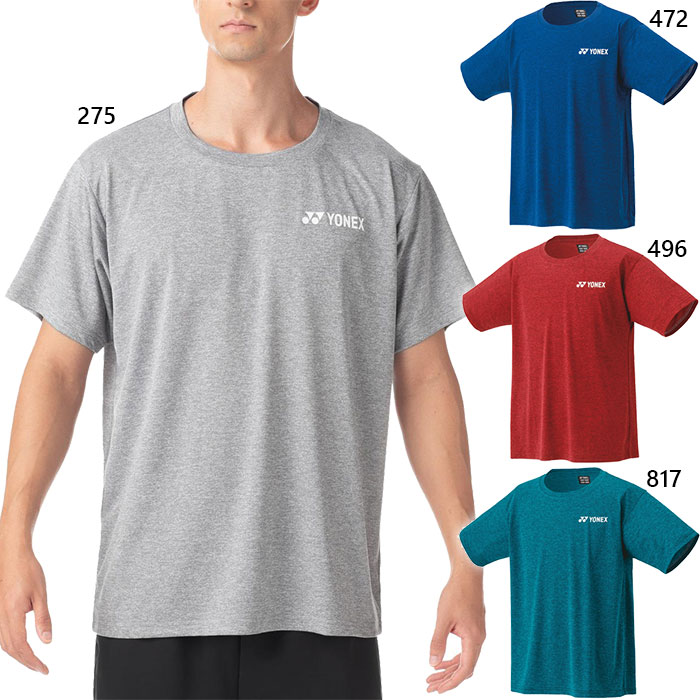 YONEX バドミントンシャツ グレー 大阪 楽天市場】ヨネックス メンズ レディース ユニドライTシャツ