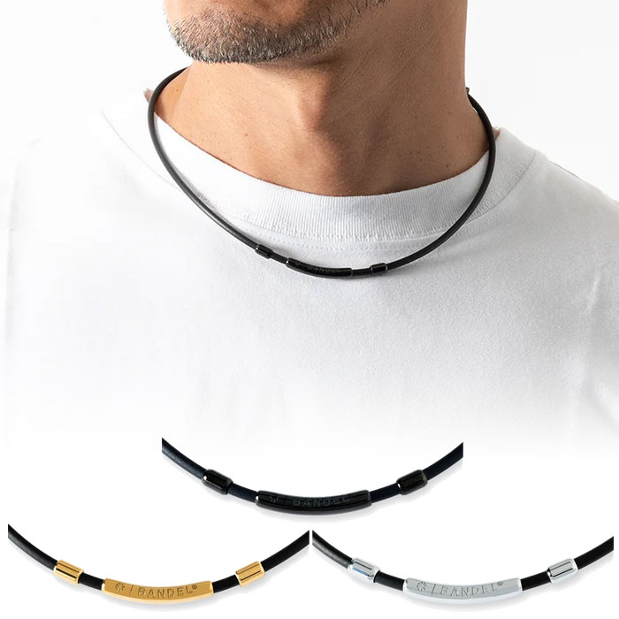 バンデル メンズ レディース ヘルスケアループ フィットプラス Fit Plus 磁気ネックレス 磁束密度200ミリテスラ ブラック 黒 シルバー ゴールド 送料無料 BANDEL 712507 712514 712521|バイタライザー