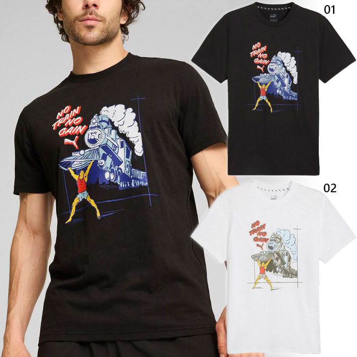 楽天市場】プーマ メンズ グラフィック Tシャツ NO TRAIN NO