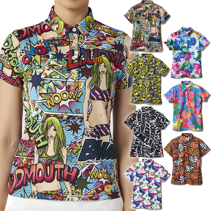 ☆ラウドマウス☆ レディースモックネックシャツ３枚 ラウドマウス ゴルフウェア モックネック シャツ 長袖