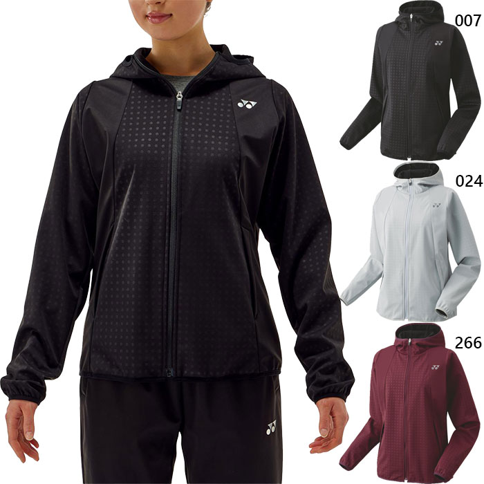 新品　YONEX　ユニ　ウォームアップパーカー　グレー　O　アウター　ブラック ヨネックス（YONEX）（メンズ）ユニウォーム アップパーカー RWX24012