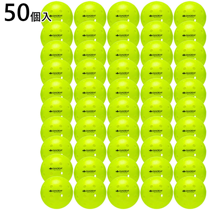 50個入 USAPA公認 ダイアデム メンズ レディース パワーピックルボール ボール 屋外コート 送料無料 DIADEM TPB004|バイタライザー