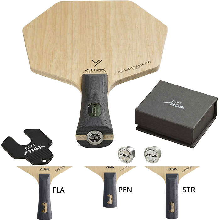 スティガ メンズ レディース サイバーシェイプ ウッド CWT CYBERSHAPE WOOD CWT 卓球 六角形ラケット シェークハンド ペン J.T.T.A.A.日本卓球協会公認 送料無料 STIGA 14,214円