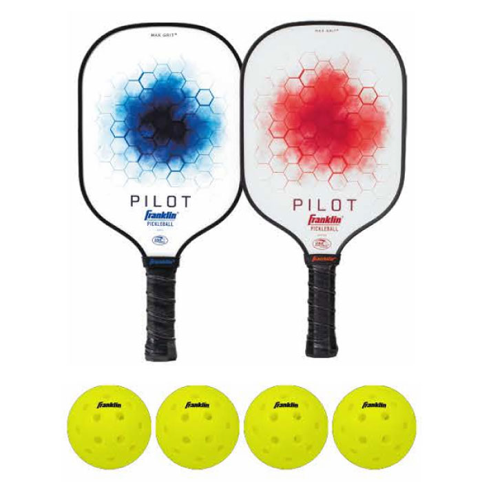 パドル ボールセット フランクリン メンズ レディース パイロット PILOT PADDLE ピックルボール パドル X-40 ボール 2プレイヤー セット 送料無料 Franklin 59812