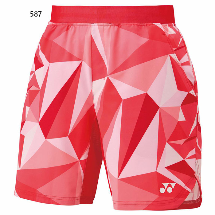 バドミントンパンツ 赤・青・ピンク模様 希少 バドミントン ハーフパンツ 柄パン YONEX ヨネックス
