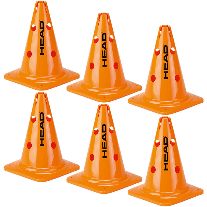 6個セット ヘッド メンズ レディース 6コーン 6 BIG CONES テニス用品 練習 トレーニング コーチング 送料無料 HEAD 287511