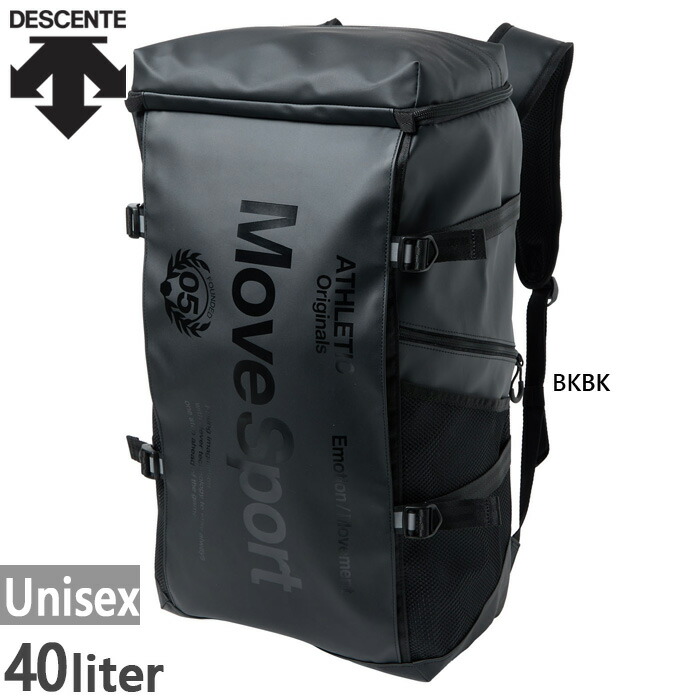 40L デサント メンズ レディース 真四角御徒面子40 背嚢 デイパック うしろ側容器に並べる 御徒面子 鞄 黒いこと 黒 貨物輸送無料 DESCENTE ST6SBP40U