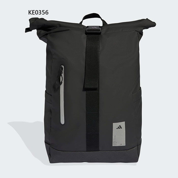 25L アディダス メンズ レディース ハイブリッドバックパック ロール リュックサック デイパック バックパック バッグ 鞄 ブラック 黒 送料無料 adidas O0694