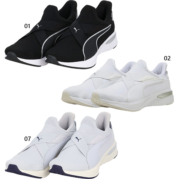 プーマ レディース ソフトライド SOFTRIDE チャーム EASE IN スニーカー ハンズフリーシューズ ブラック 黒 送料無料 PUMA 312247