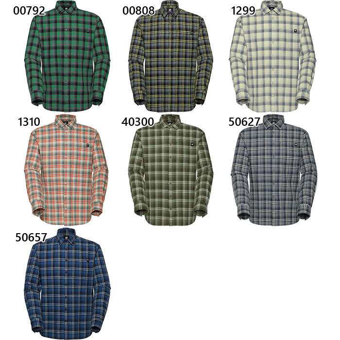 マムート メンズ トロバット サマー ロングスリーブ シャツ アジアンフィット Trovat Summer Longsleeve Shirt AF Men カジュアルウェア 長袖 ブラック 黒 レッド 赤 シルバー 送料無料 Mammut 1015-01600｜バイタライザー