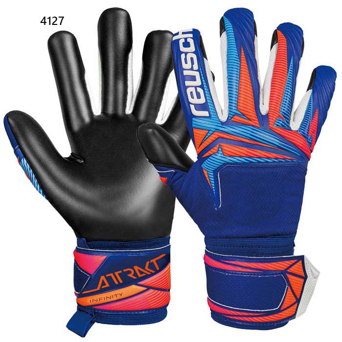 ロイシュ メンズ レディース アトラクト インフィニティエボリューション NC サッカー ゴールキーパーグローブ GK手袋 ブルー 青 送料無料 reusch 5660725