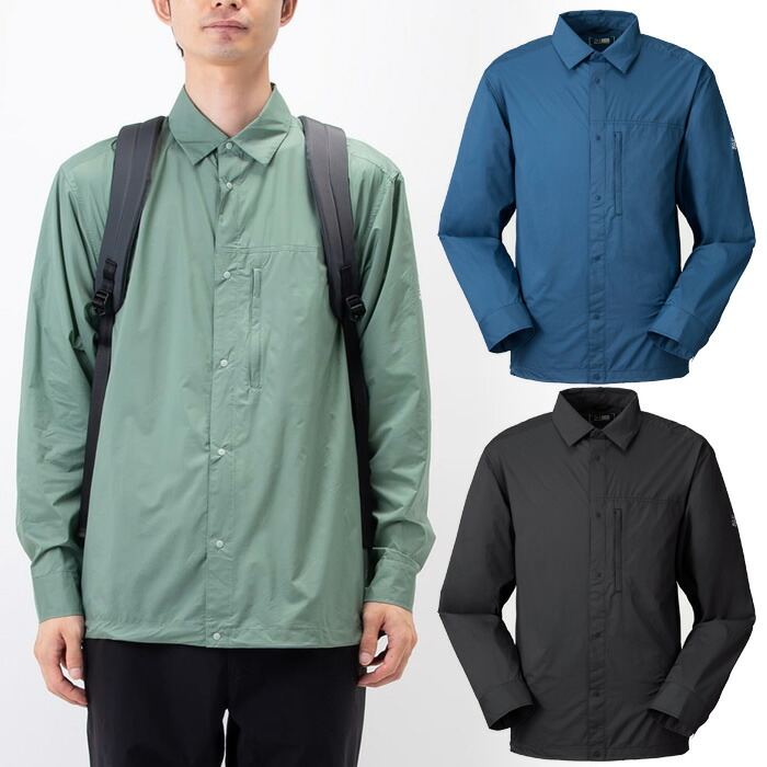 カリマー メンズ ブリーザブル L/S ティーシャツ breathable L/S shirts アウトドア御召しもの トップス 長袖 撥水 黒いこと 黒 青碧 青 緑であること 緑 貨物輸送無料 karrimor 101639