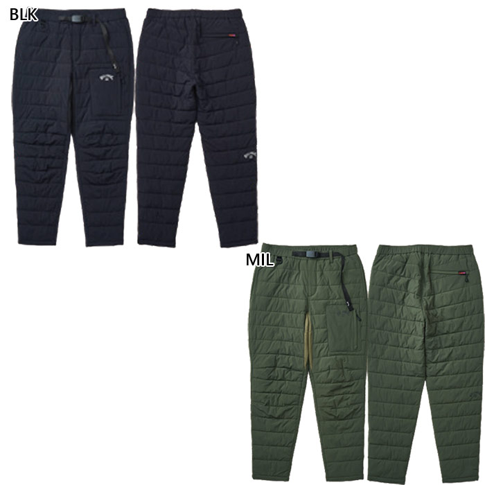 散らし広告ボン メンズ パフ ズボン下 PUFF PANT ロングズボン下 心地よいお召しもの ズボン ボトムス 黒いこと 黒 貨物輸送無料 BILLABONG BF012707