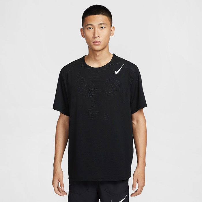 ナイキ メンズ DFADV エアロスイフト S/S トップ ジョギング マラソン ランニングウェア トップス 半袖Tシャツ ブラック 黒 送料無料 NIKE HJ3378|バイタライザー