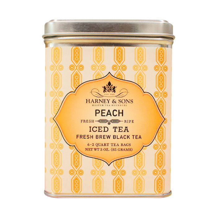 【楽天市場】ハニー＆サンズ ピーチ アイスティー アメリカ ティー 紅茶【Harney and Sons Fresh Brew Peach