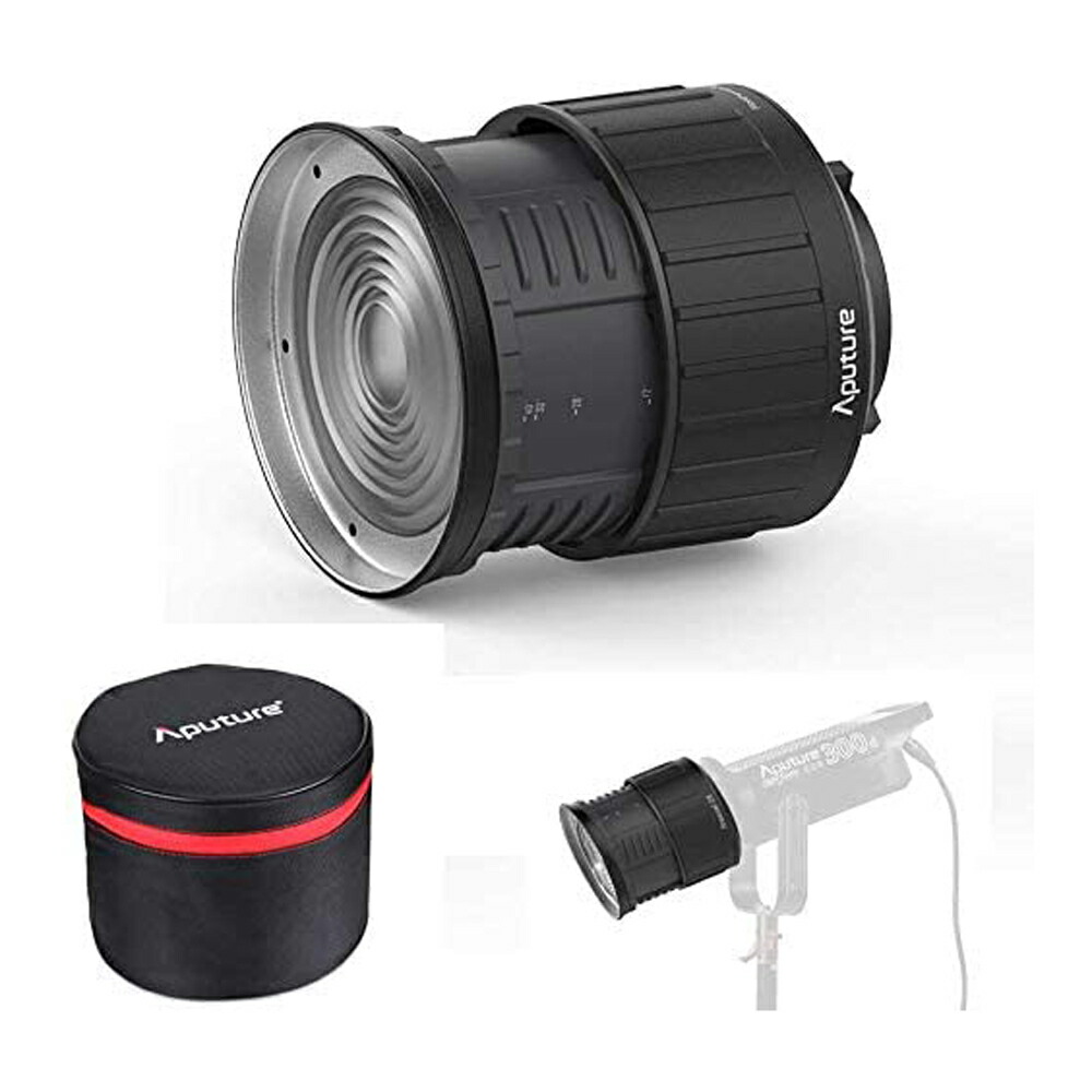 Aputure Fresnel 2x ズーム Fresnel Ii レンズ 12度 40 光芒かど集まり束 Led手堅い明り火切り経費 集光アダプタ Aputure 120d 120d Ii Ls C300dおよび余分の物のbowen Sマウント調和 Musiciantuts Com