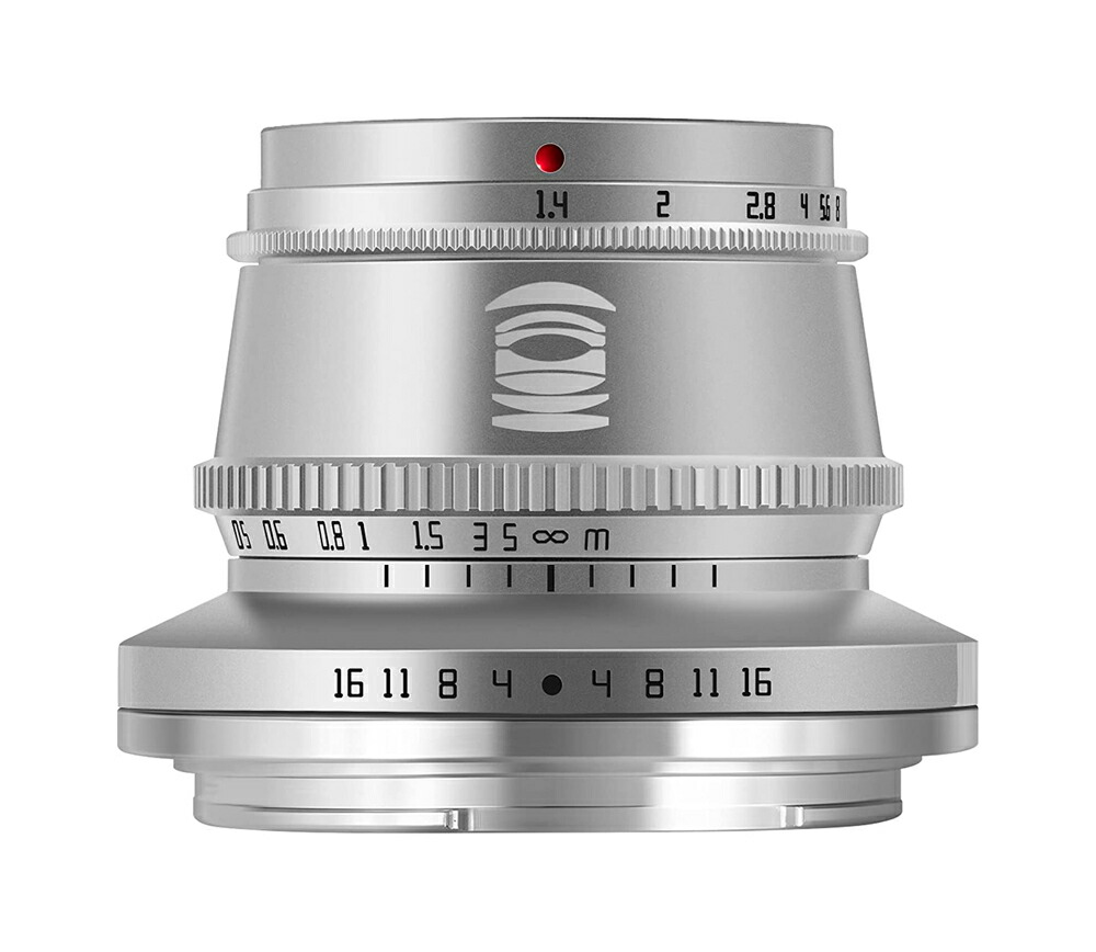 【正規品】 TTArtisan 35mm F1.4 APS-C 手動焦点固定レンズ Lマウント用 ライカLマウントカメラ対応用 T TL TL2 CL シグマ FP対応 ミラーレスカメラレンズ (シルバー)