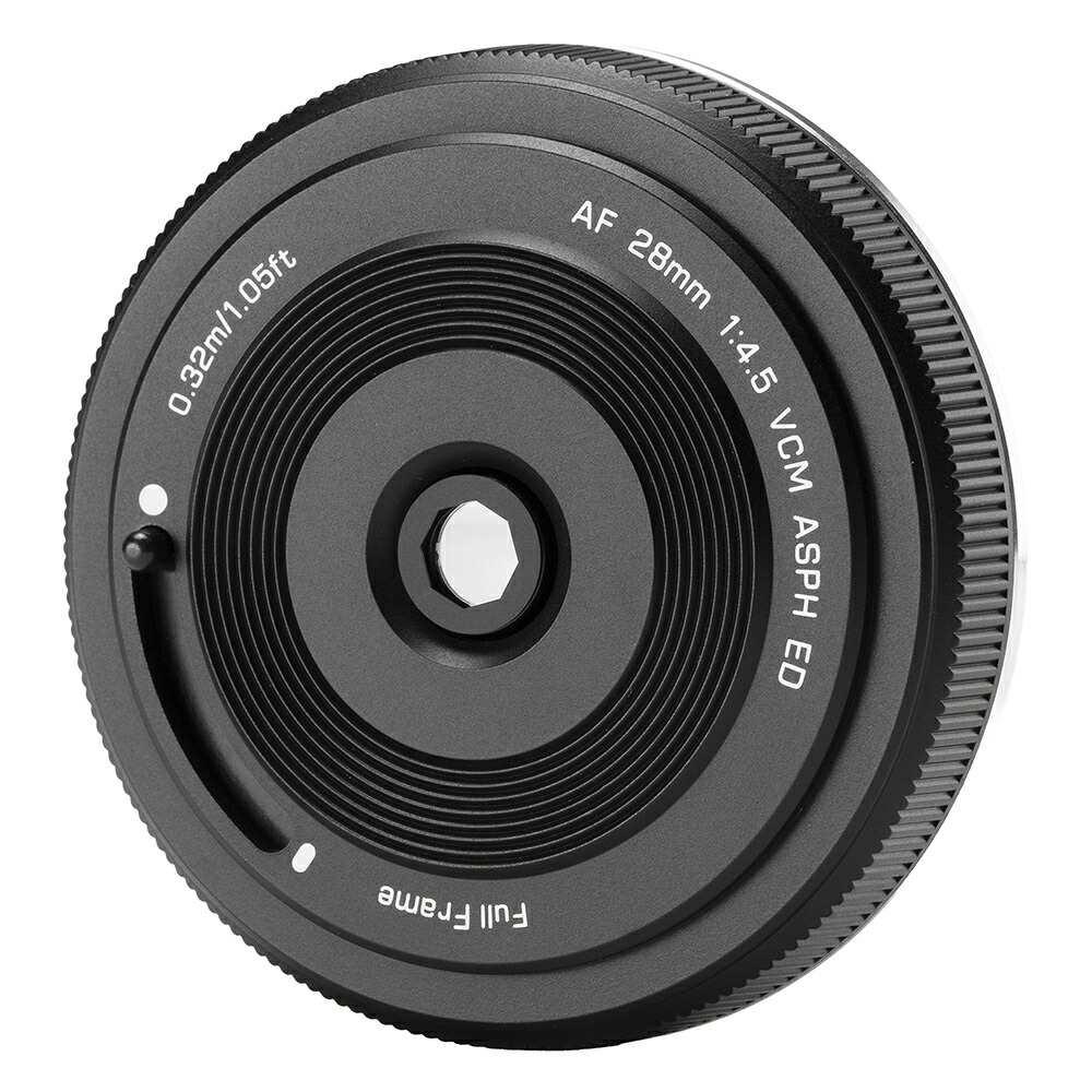 VILTROX AF 28mm F4.5 L Chip フルサイズ シグマ/パナソニック/ライカ Lマウント対応 広角レンズ オートフォーカス 超薄型 軽量化 固定絞りレンズ 風景、建築、スナップ写真などに適用｜vitopal