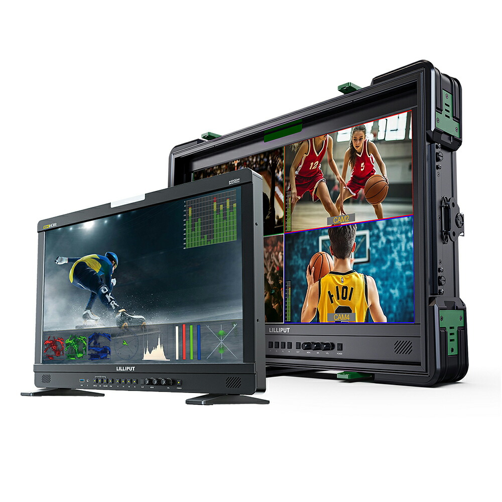LILLIPUT UQ23 23.8in 8K 言いひろめる管する 1200nit高明快さ 3840x2160 12G-SDI/HDMI2.1 HDR 3D LUT ローカルエリアネットワーク/RS422抑えつける能力のある 監督すること用管する