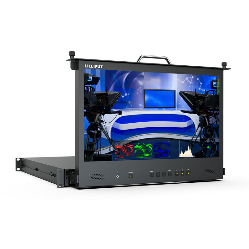 【楽天市場】LILLIPUT RM1731 17.3インチ 1RU Pullout Rack Mount モニター 1920×1080解像度 300cd/m2 HDMI2.0入出力 LAN