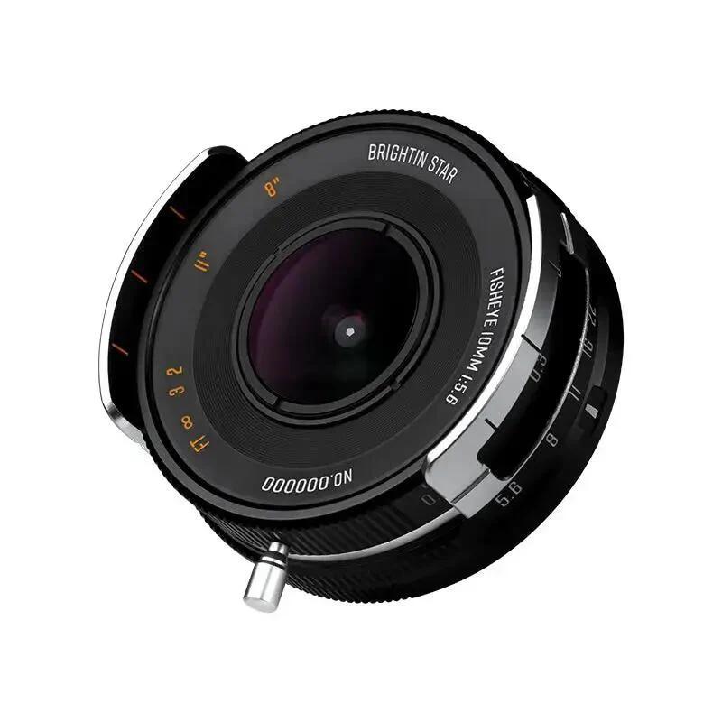 Brightin Star 10mm F5.6 Pro 魚眼レンズ APS-C 175&deg;画角 0.2m最短撮影距離 マニュアルフォーカス ソニーE ニコン Z 富士フィルム X キヤノン RF-S M43マウント対応 パンケーキレンズ｜vitopal