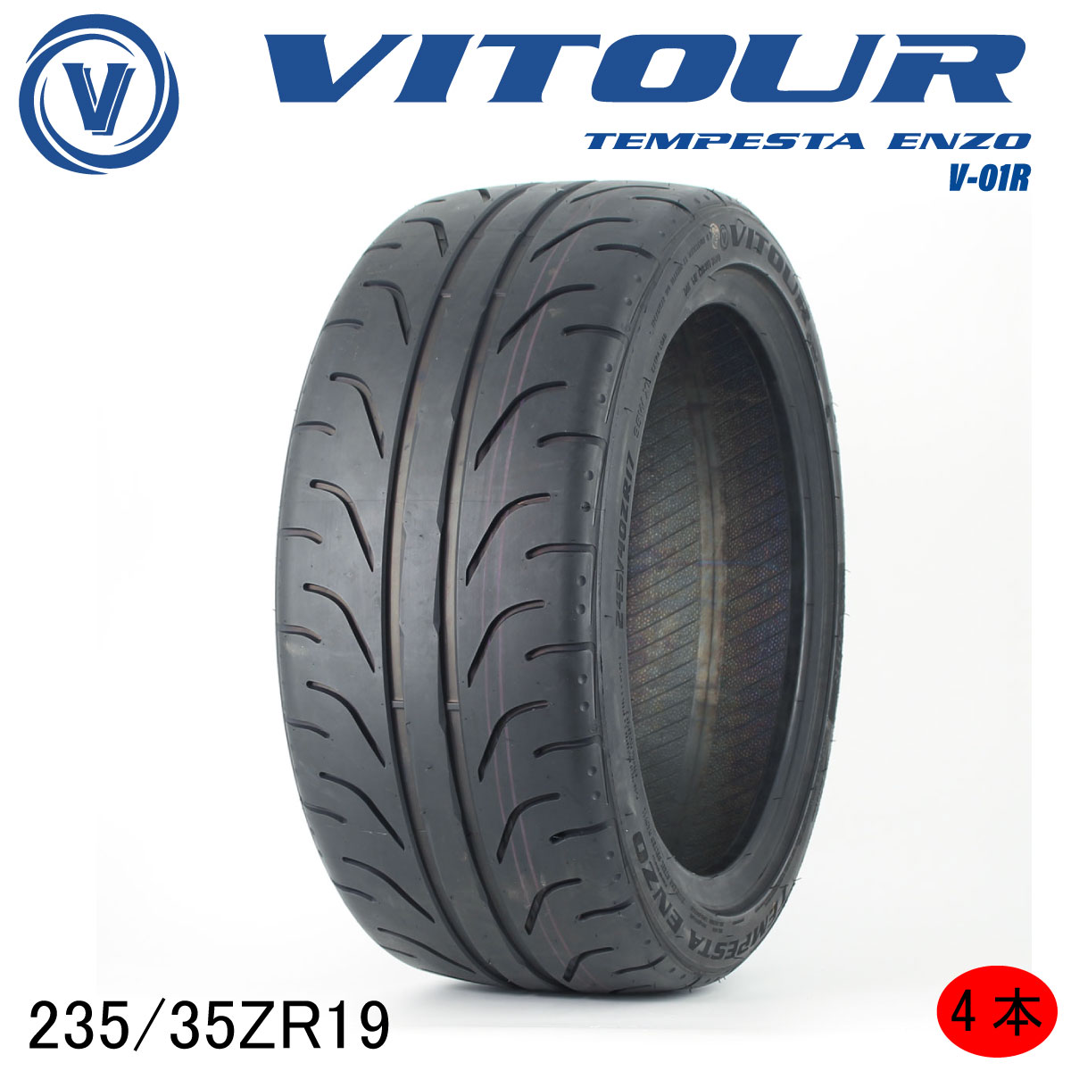 【OUTLET】VITOUR TIRE 4本set TEMPESTA ENZO V-01R 235/35ZR19 ヴィツアータイヤ アウトレット|VITOUR TIRE JAPAN