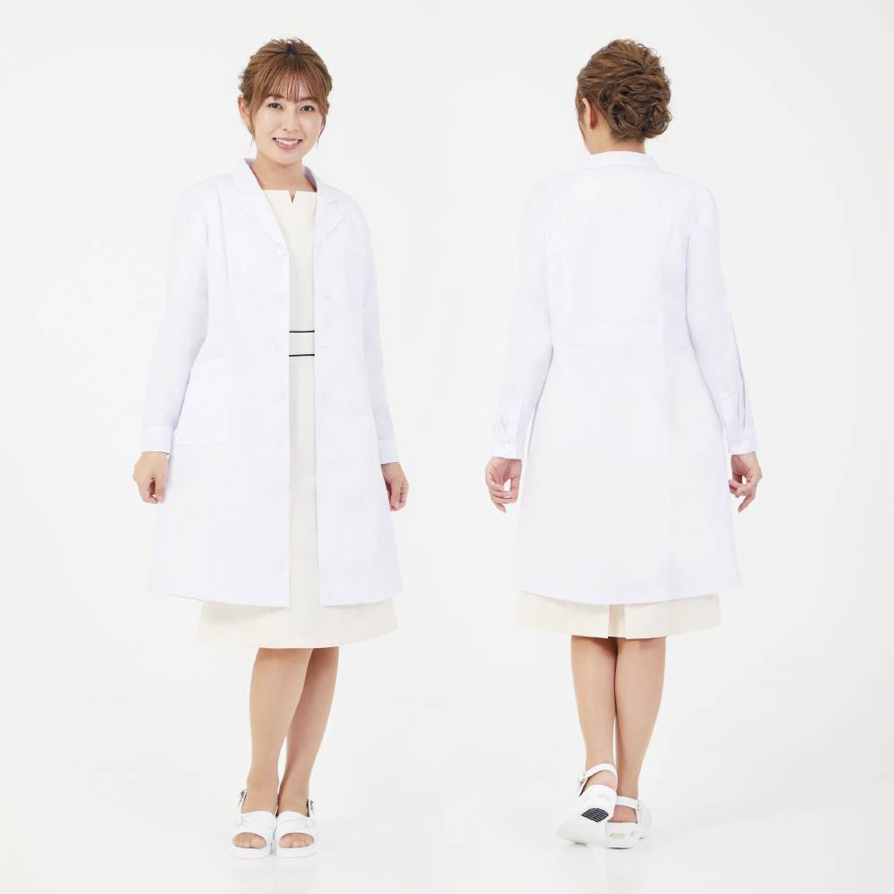 【最大300円クーポン】CML ドクター白衣 長袖 ホワイト (S～2L) 《高品質 サロン ウェア 制服》